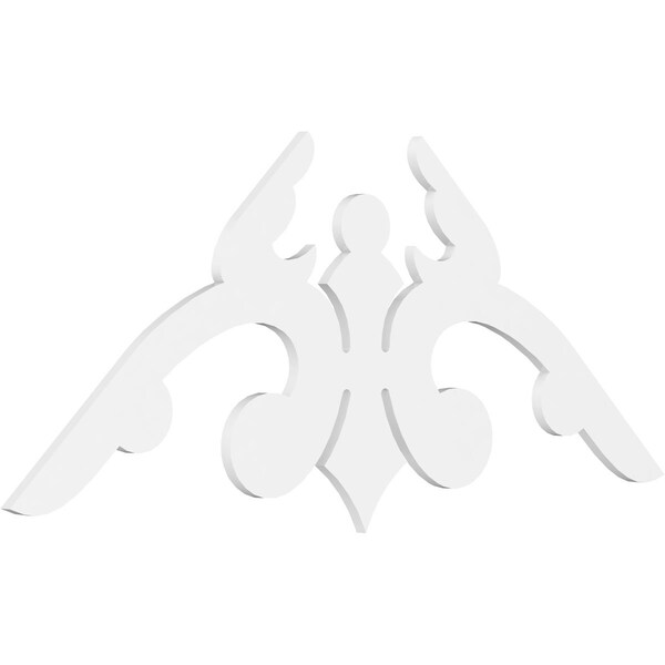 Ekena Millwork Pitch Milton Architectural Grade PVC Gable Pediment, 72"W x 33"H x 1"P (11/12) GPP072X033X100MIL - main